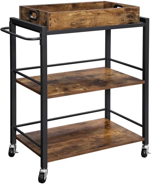 Masa servire cu tava detasabila industrial design