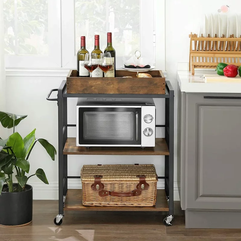 Masa servire cu tava detasabila industrial design